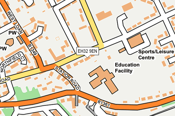 EH32 9EN map - OS OpenMap – Local (Ordnance Survey) EH32 9EN map - OS OpenMap – Local (Ordnance Survey)
