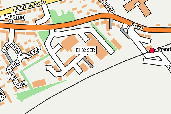 EH32 9ER map - OS OpenMap – Local (Ordnance Survey)