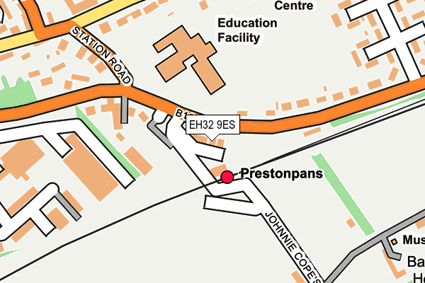 EH32 9ES map - OS OpenMap – Local (Ordnance Survey) EH32 9ES map - OS OpenMap – Local (Ordnance Survey)