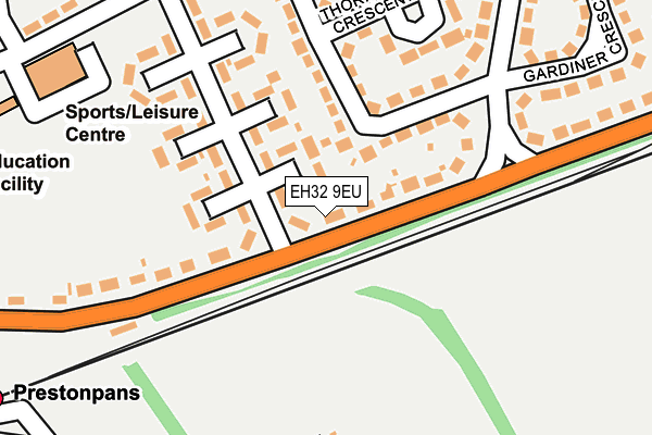 EH32 9EU map - OS OpenMap – Local (Ordnance Survey)