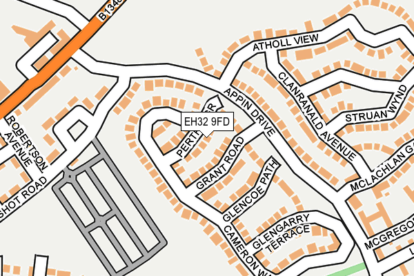 EH32 9FD map - OS OpenMap – Local (Ordnance Survey) EH32 9FD map - OS OpenMap – Local (Ordnance Survey)