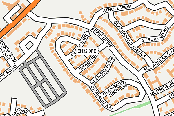 EH32 9FE map - OS OpenMap – Local (Ordnance Survey) EH32 9FE map - OS OpenMap – Local (Ordnance Survey)