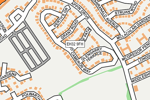 EH32 9FH map - OS OpenMap – Local (Ordnance Survey) EH32 9FH map - OS OpenMap – Local (Ordnance Survey)
