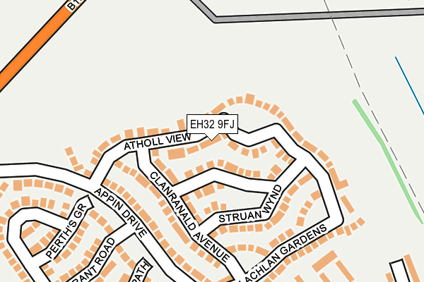 EH32 9FJ map - OS OpenMap – Local (Ordnance Survey) EH32 9FJ map - OS OpenMap – Local (Ordnance Survey)