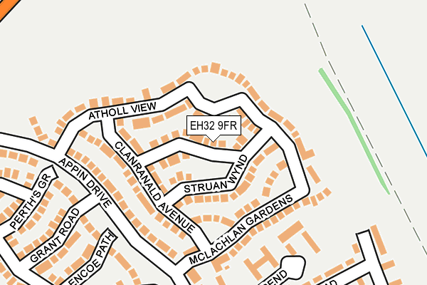 EH32 9FR map - OS OpenMap – Local (Ordnance Survey) EH32 9FR map - OS OpenMap – Local (Ordnance Survey)