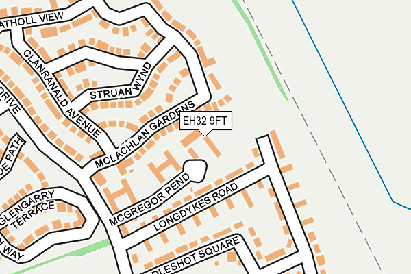 EH32 9FT map - OS OpenMap – Local (Ordnance Survey) EH32 9FT map - OS OpenMap – Local (Ordnance Survey)