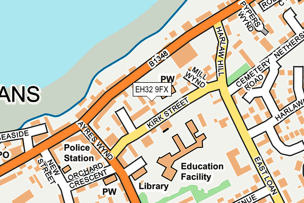 EH32 9FX map - OS OpenMap – Local (Ordnance Survey) EH32 9FX map - OS OpenMap – Local (Ordnance Survey)