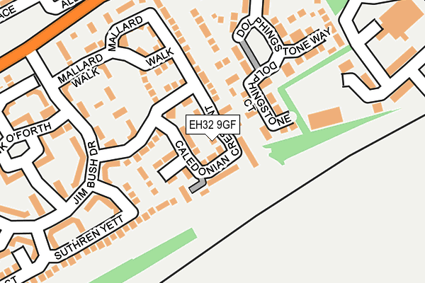 EH32 9GF map - OS OpenMap – Local (Ordnance Survey)