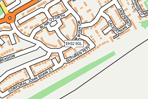 EH32 9GL map - OS OpenMap – Local (Ordnance Survey) EH32 9GL map - OS OpenMap – Local (Ordnance Survey)