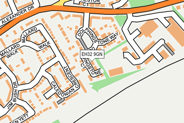EH32 9GN map - OS OpenMap – Local (Ordnance Survey) EH32 9GN map - OS OpenMap – Local (Ordnance Survey)