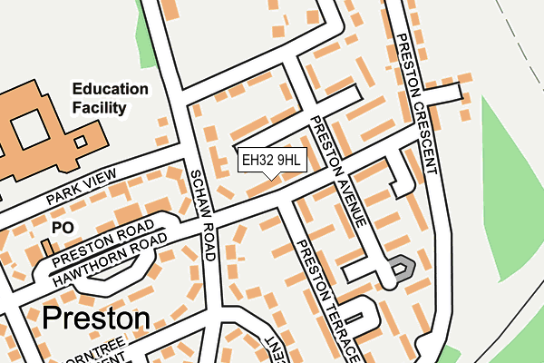 EH32 9HL map - OS OpenMap – Local (Ordnance Survey) EH32 9HL map - OS OpenMap – Local (Ordnance Survey)