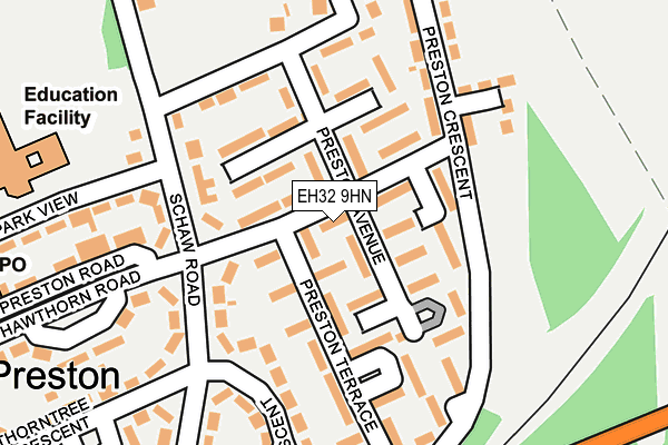 EH32 9HN map - OS OpenMap – Local (Ordnance Survey) EH32 9HN map - OS OpenMap – Local (Ordnance Survey)