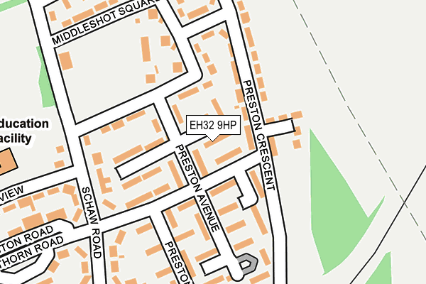 EH32 9HP map - OS OpenMap – Local (Ordnance Survey) EH32 9HP map - OS OpenMap – Local (Ordnance Survey)
