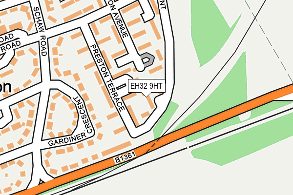 EH32 9HT map - OS OpenMap – Local (Ordnance Survey) EH32 9HT map - OS OpenMap – Local (Ordnance Survey)