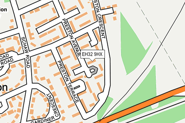 EH32 9HX map - OS OpenMap – Local (Ordnance Survey)