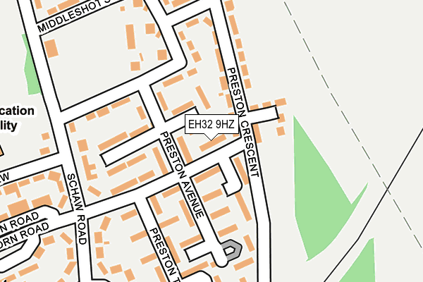 EH32 9HZ map - OS OpenMap – Local (Ordnance Survey) EH32 9HZ map - OS OpenMap – Local (Ordnance Survey)