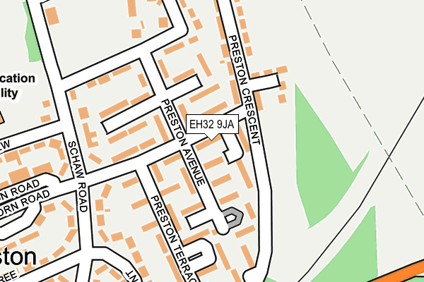 EH32 9JA map - OS OpenMap – Local (Ordnance Survey)