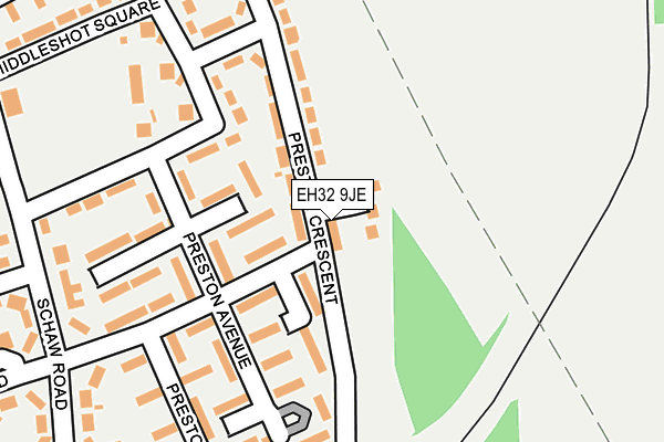 EH32 9JE map - OS OpenMap – Local (Ordnance Survey) EH32 9JE map - OS OpenMap – Local (Ordnance Survey)