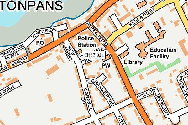 EH32 9JL map - OS OpenMap – Local (Ordnance Survey) EH32 9JL map - OS OpenMap – Local (Ordnance Survey)