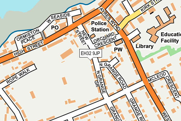 EH32 9JP map - OS OpenMap – Local (Ordnance Survey) EH32 9JP map - OS OpenMap – Local (Ordnance Survey)
