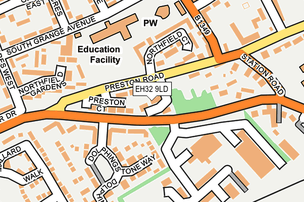 EH32 9LD map - OS OpenMap – Local (Ordnance Survey)