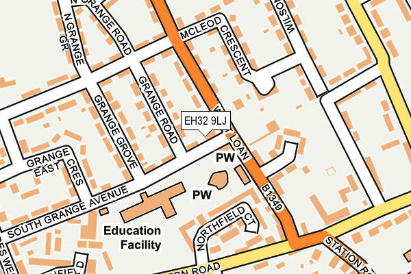 EH32 9LJ map - OS OpenMap – Local (Ordnance Survey) EH32 9LJ map - OS OpenMap – Local (Ordnance Survey)