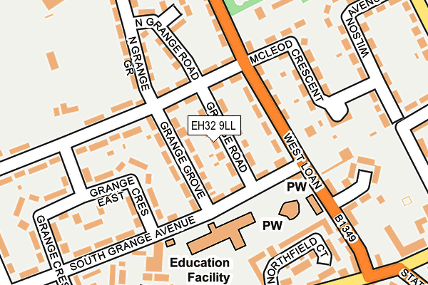 EH32 9LL map - OS OpenMap – Local (Ordnance Survey) EH32 9LL map - OS OpenMap – Local (Ordnance Survey)