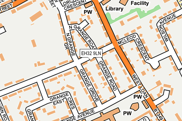 EH32 9LN map - OS OpenMap – Local (Ordnance Survey) EH32 9LN map - OS OpenMap – Local (Ordnance Survey)