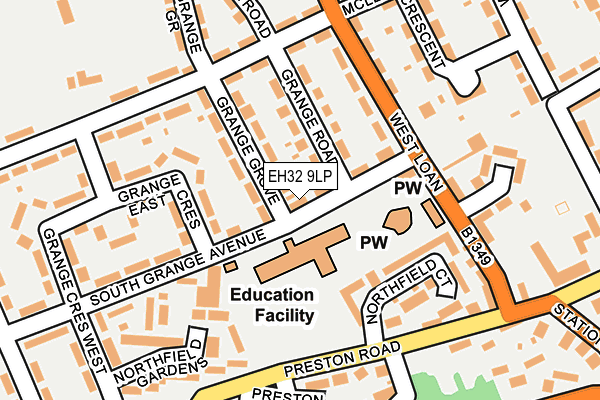 EH32 9LP map - OS OpenMap – Local (Ordnance Survey) EH32 9LP map - OS OpenMap – Local (Ordnance Survey)