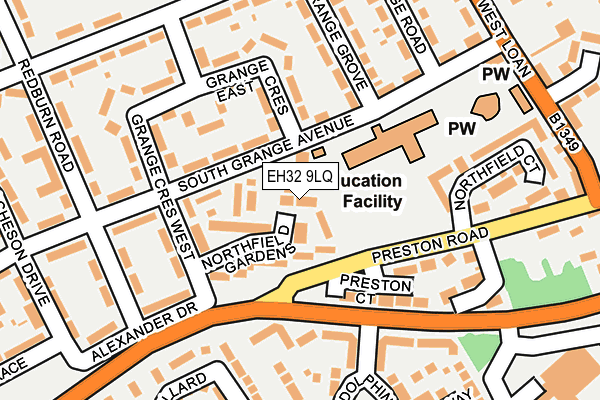 EH32 9LQ map - OS OpenMap – Local (Ordnance Survey) EH32 9LQ map - OS OpenMap – Local (Ordnance Survey)
