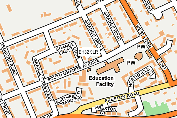 EH32 9LR map - OS OpenMap – Local (Ordnance Survey) EH32 9LR map - OS OpenMap – Local (Ordnance Survey)