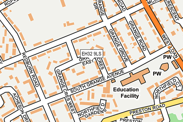 EH32 9LS map - OS OpenMap – Local (Ordnance Survey) EH32 9LS map - OS OpenMap – Local (Ordnance Survey)