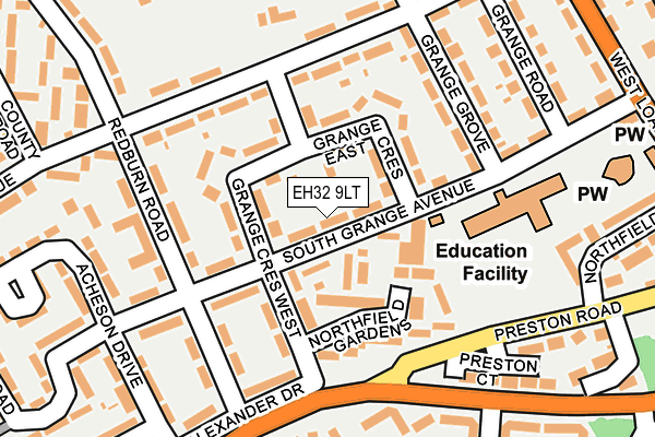 EH32 9LT map - OS OpenMap – Local (Ordnance Survey) EH32 9LT map - OS OpenMap – Local (Ordnance Survey)