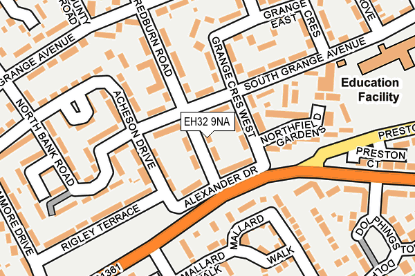 EH32 9NA map - OS OpenMap – Local (Ordnance Survey) EH32 9NA map - OS OpenMap – Local (Ordnance Survey)