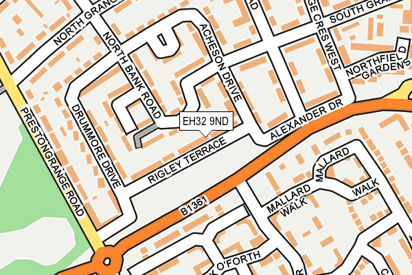 EH32 9ND map - OS OpenMap – Local (Ordnance Survey) EH32 9ND map - OS OpenMap – Local (Ordnance Survey)