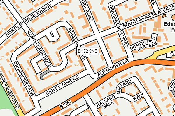 EH32 9NE map - OS OpenMap – Local (Ordnance Survey) EH32 9NE map - OS OpenMap – Local (Ordnance Survey)
