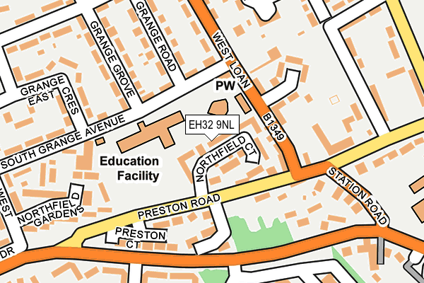 EH32 9NL map - OS OpenMap – Local (Ordnance Survey) EH32 9NL map - OS OpenMap – Local (Ordnance Survey)