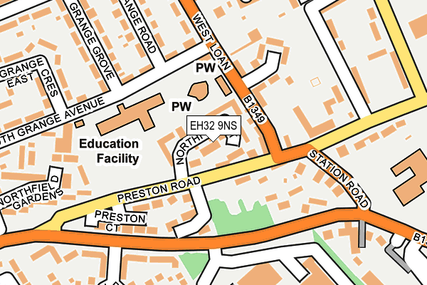EH32 9NS map - OS OpenMap – Local (Ordnance Survey) EH32 9NS map - OS OpenMap – Local (Ordnance Survey)