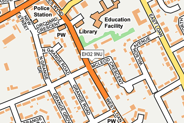 EH32 9NU map - OS OpenMap – Local (Ordnance Survey) EH32 9NU map - OS OpenMap – Local (Ordnance Survey)