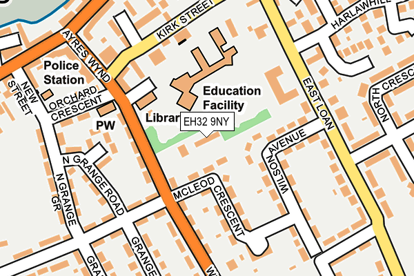EH32 9NY map - OS OpenMap – Local (Ordnance Survey) EH32 9NY map - OS OpenMap – Local (Ordnance Survey)