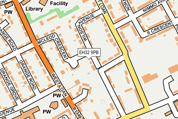 EH32 9PB map - OS OpenMap – Local (Ordnance Survey) EH32 9PB map - OS OpenMap – Local (Ordnance Survey)