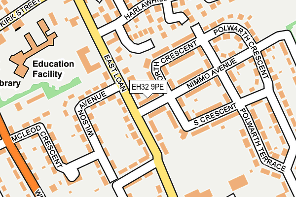 EH32 9PE map - OS OpenMap – Local (Ordnance Survey) EH32 9PE map - OS OpenMap – Local (Ordnance Survey)