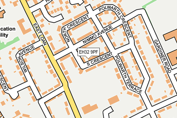 EH32 9PF map - OS OpenMap – Local (Ordnance Survey) EH32 9PF map - OS OpenMap – Local (Ordnance Survey)