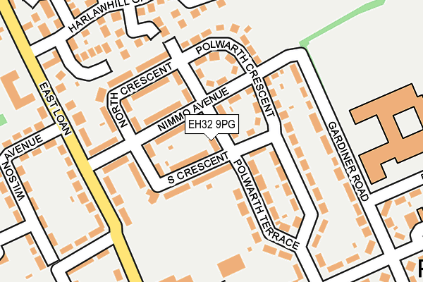 EH32 9PG map - OS OpenMap – Local (Ordnance Survey) EH32 9PG map - OS OpenMap – Local (Ordnance Survey)