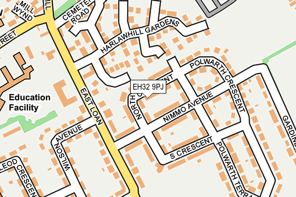 EH32 9PJ map - OS OpenMap – Local (Ordnance Survey) EH32 9PJ map - OS OpenMap – Local (Ordnance Survey)