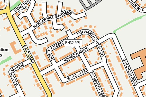 EH32 9PL map - OS OpenMap – Local (Ordnance Survey) EH32 9PL map - OS OpenMap – Local (Ordnance Survey)