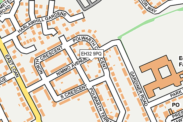 EH32 9PQ map - OS OpenMap – Local (Ordnance Survey) EH32 9PQ map - OS OpenMap – Local (Ordnance Survey)