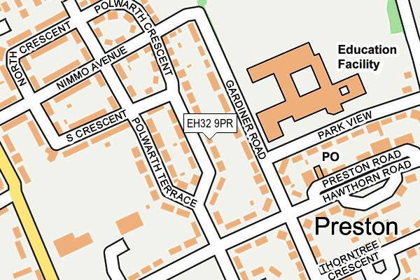 EH32 9PR map - OS OpenMap – Local (Ordnance Survey) EH32 9PR map - OS OpenMap – Local (Ordnance Survey)