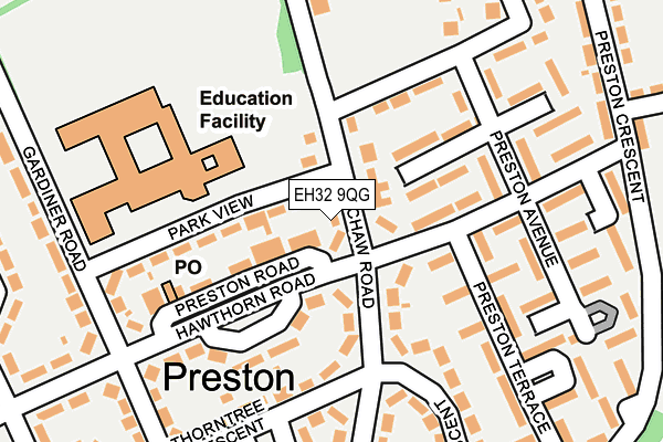 EH32 9QG map - OS OpenMap – Local (Ordnance Survey) EH32 9QG map - OS OpenMap – Local (Ordnance Survey)