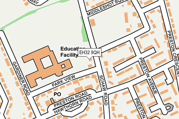 EH32 9QH map - OS OpenMap – Local (Ordnance Survey) EH32 9QH map - OS OpenMap – Local (Ordnance Survey)